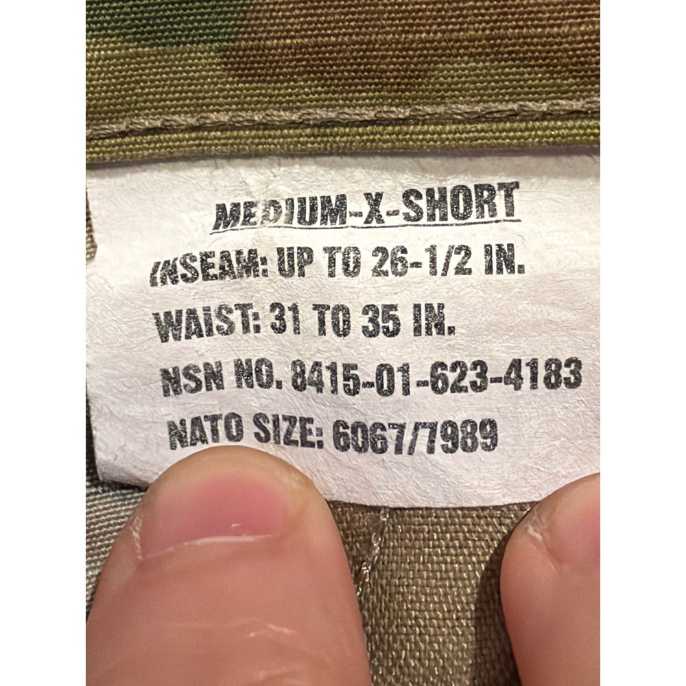 Military Cargo Pants Mens Medium X-Short OCP Multicam Army Combat Uniform ACU - Picture 3 of 9